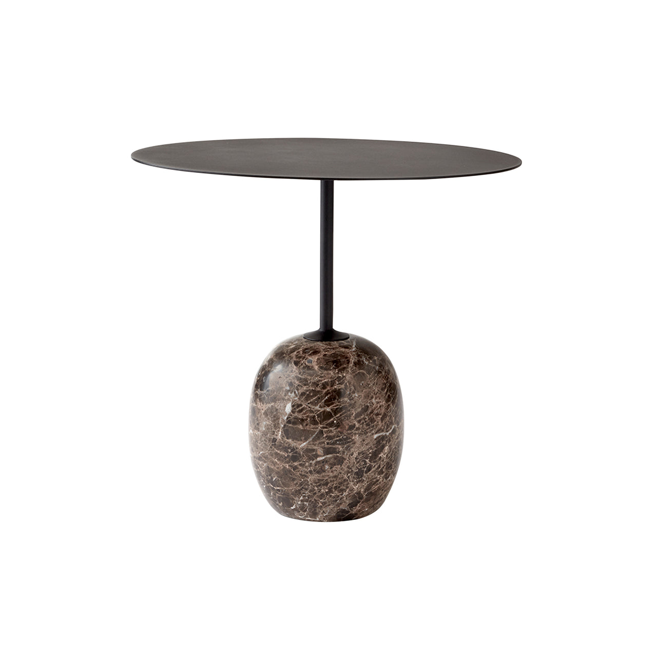 Lato Table LN9: Warm Black + Emperador Marble