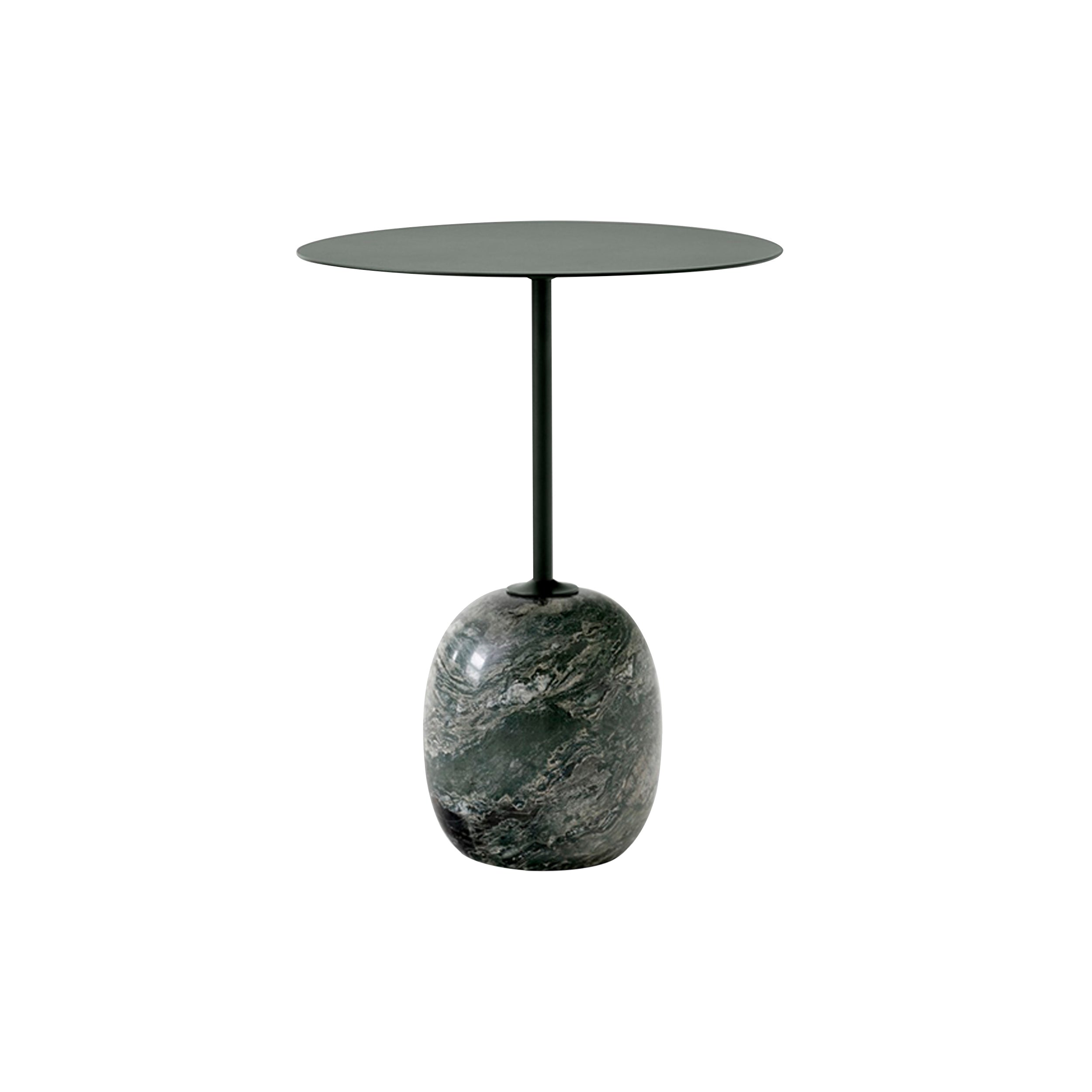 Lato Table LN8: Deep Green + Verde Alpi Marble