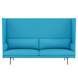 Outline Highback 3-Seater Sofa: Large + Low + Black