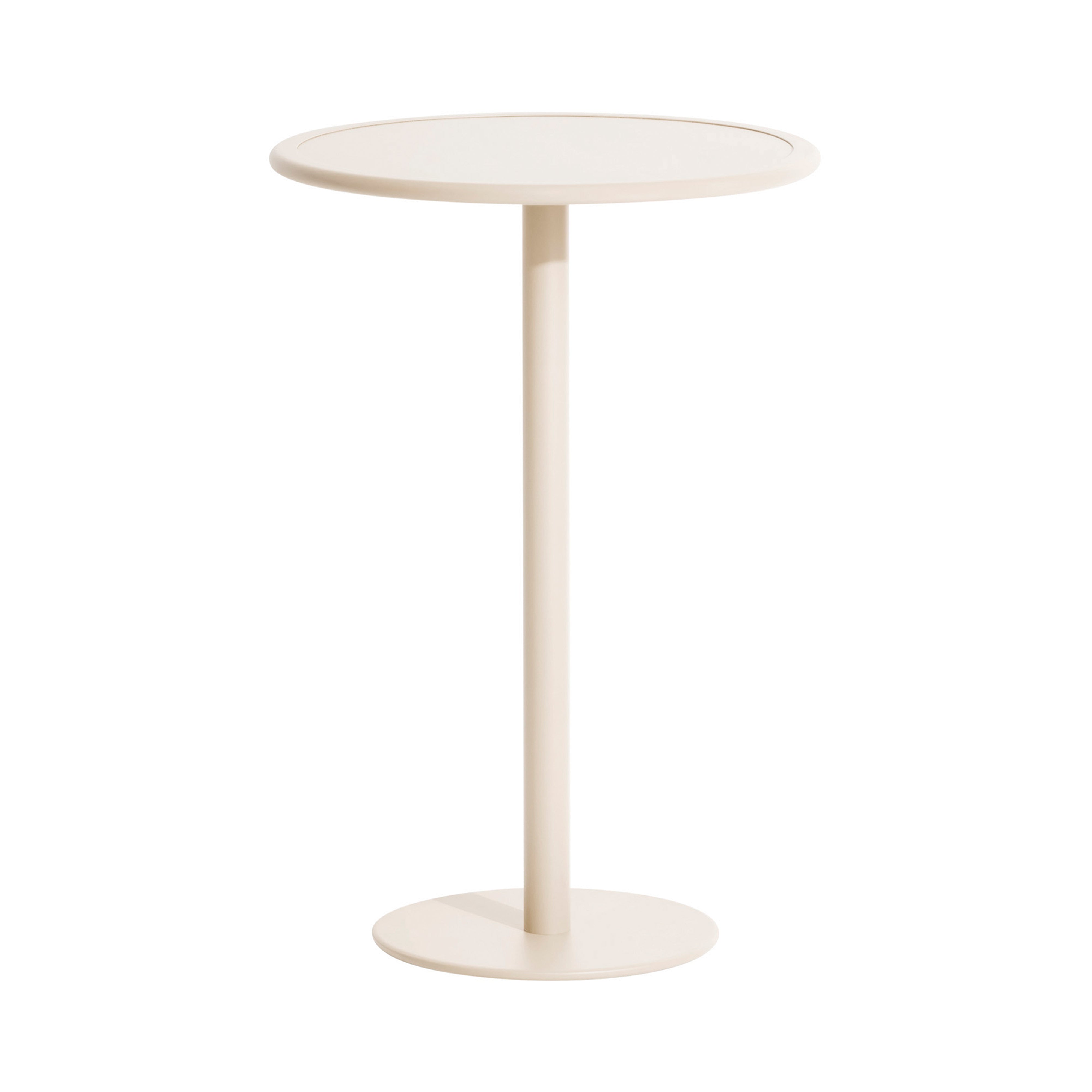 Week-End Bistro High Table: Round + Ivory