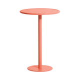 Week-End Bistro High Table: Round + Coral