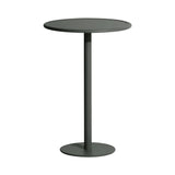 Week-End Bistro High Table: Round + Glass Green
