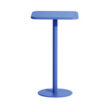 Week-End Bistro High Table: Square + Blue