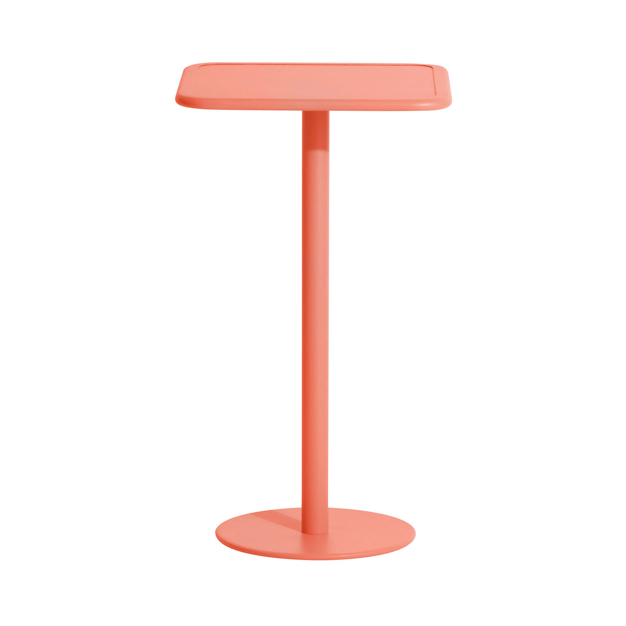 Week-End Bistro High Table: Square + Coral