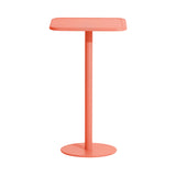 Week-End Bistro High Table: Square + Coral