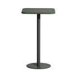 Week-End Bistro High Table: Square + Glass Green