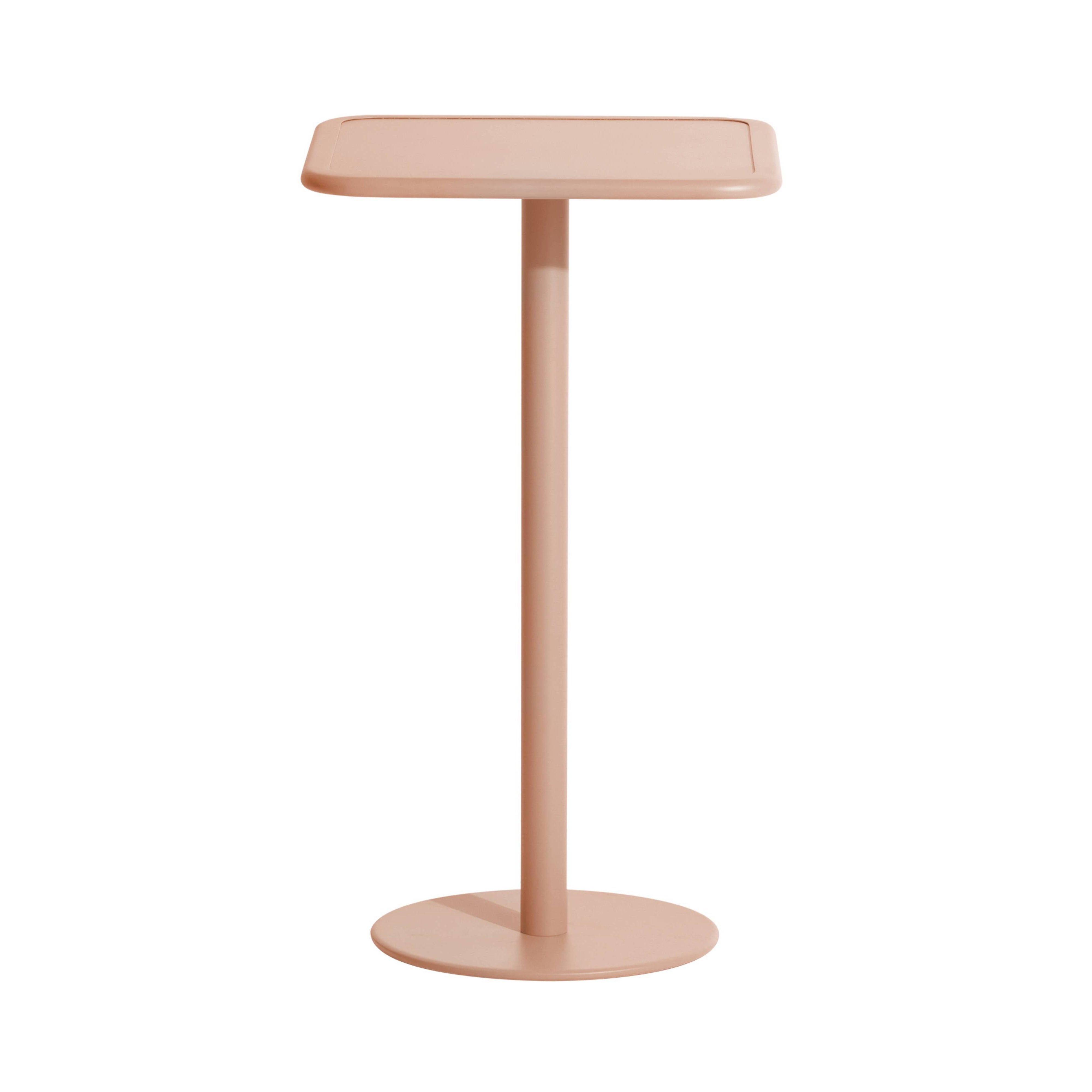 Week-End Bistro High Table: Square + Blush