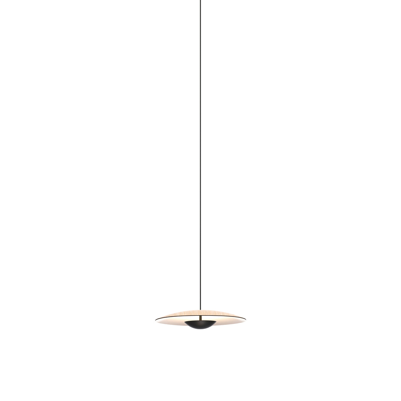 Ginger 20-24V Pendant Light: Oak + White