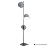 Tam Tam Floor Lamp: Three Shades + Silver Grey