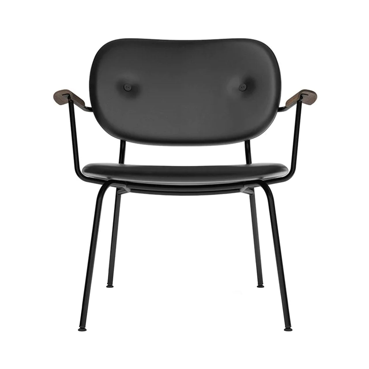 Co Lounge Chair: Fully Upholstered + Dark Stained Oak