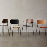 Co Dining Chair with Armrest: Seat Upholstered