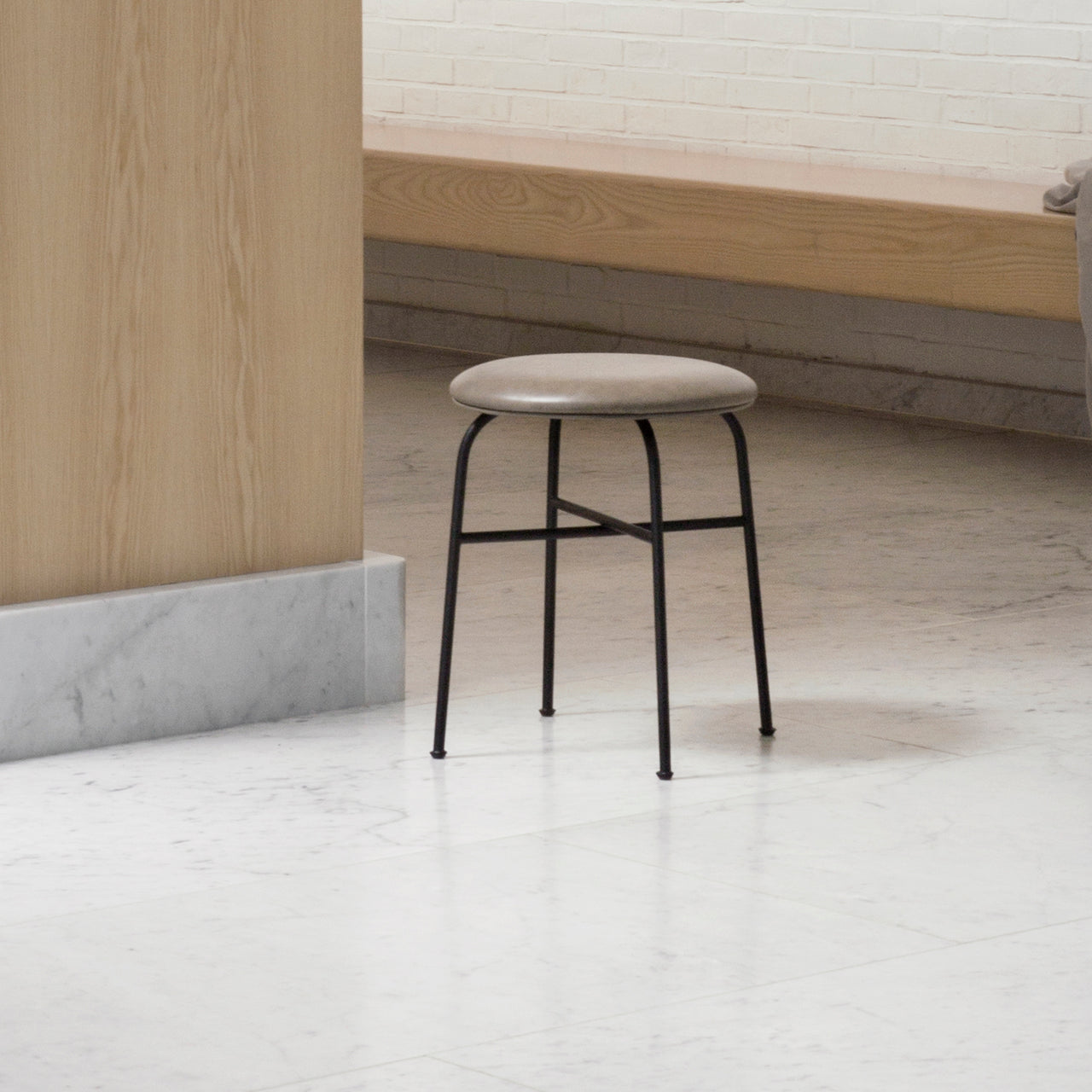 Afteroom Stool: Fully Upholstered