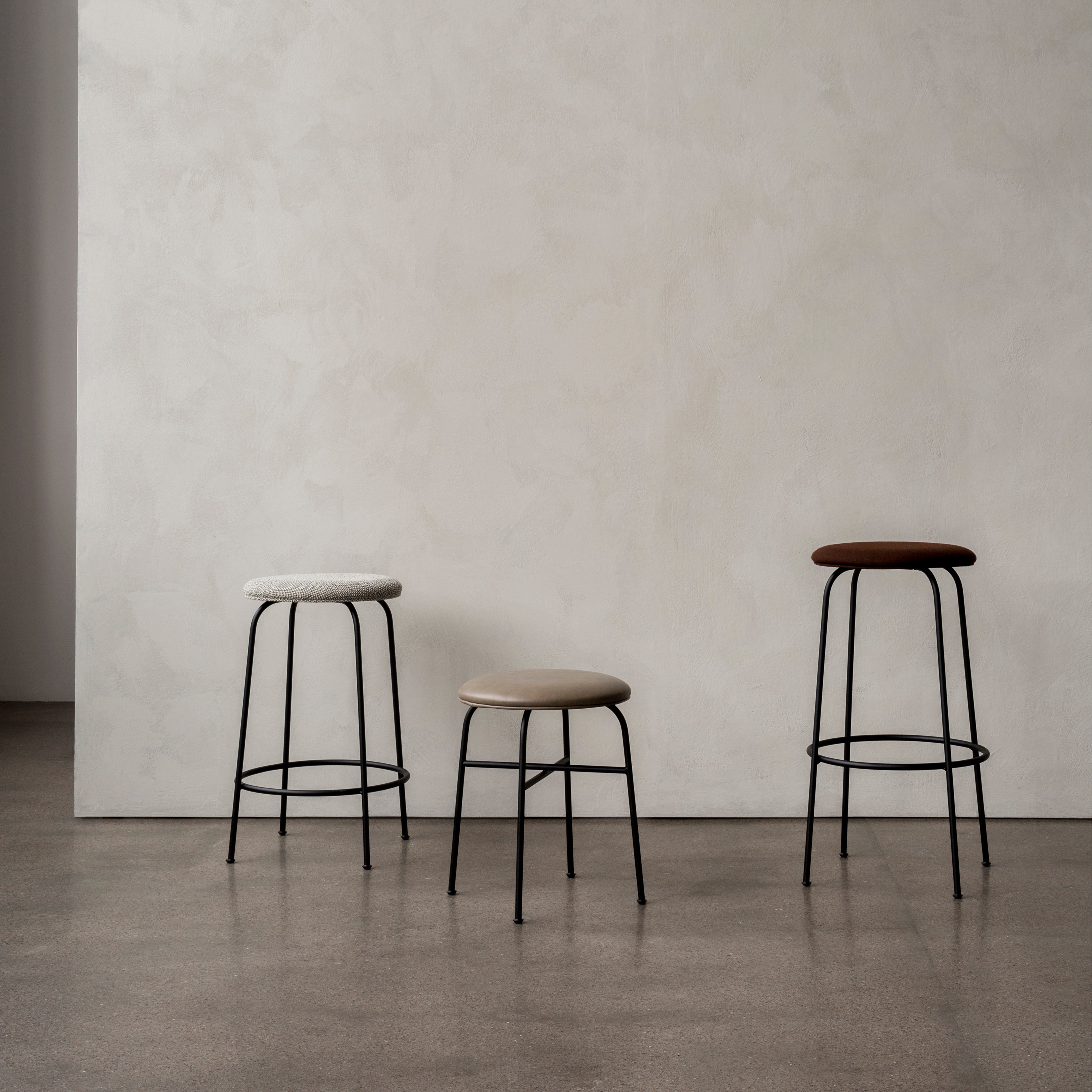Afteroom Stool: Fully Upholstered
