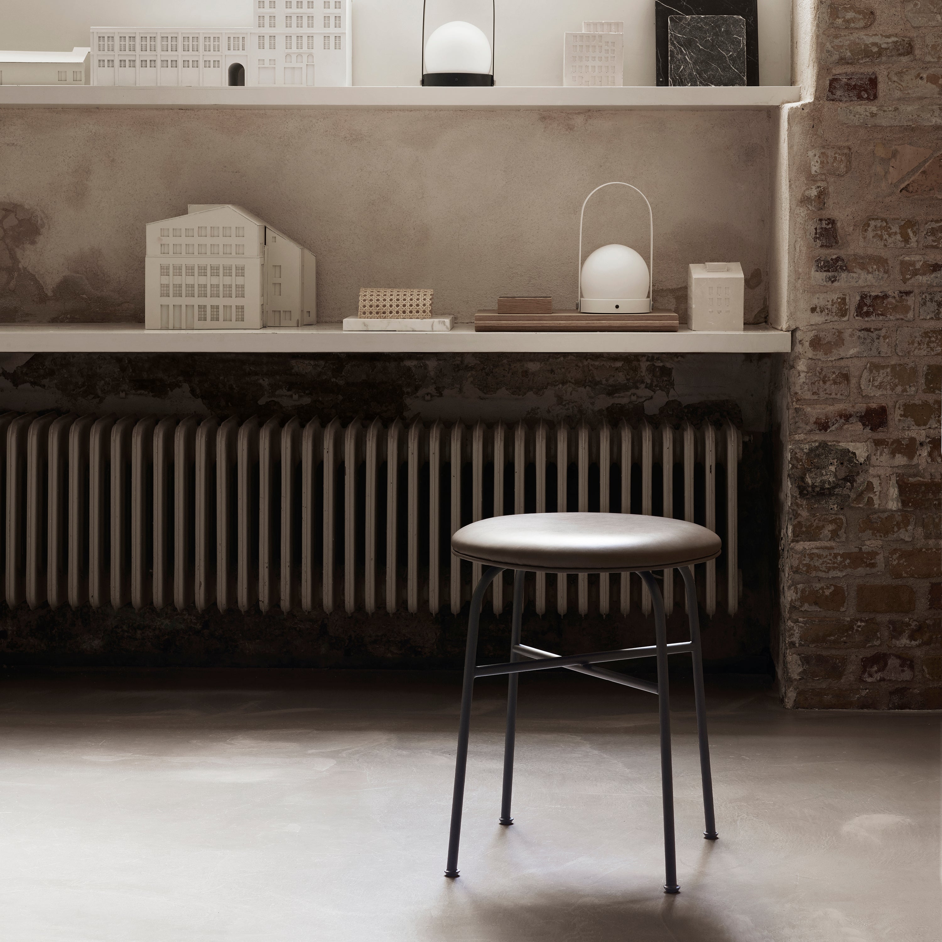 Afteroom Stool: Fully Upholstered