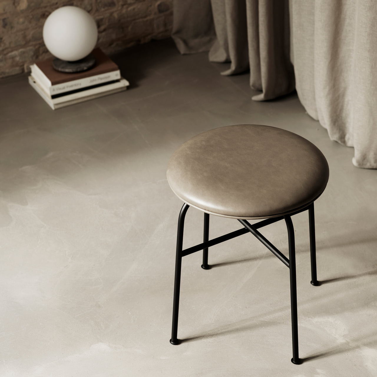 Afteroom Stool: Fully Upholstered
