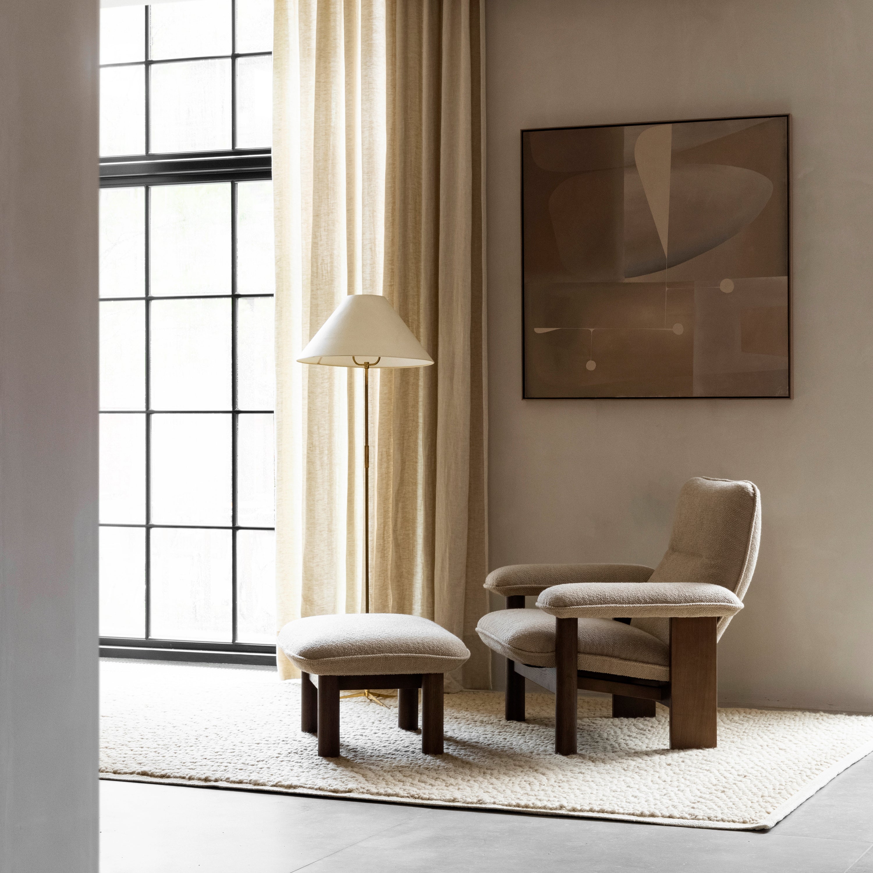 Brasilia Lounge Chair: High Back Upholstered