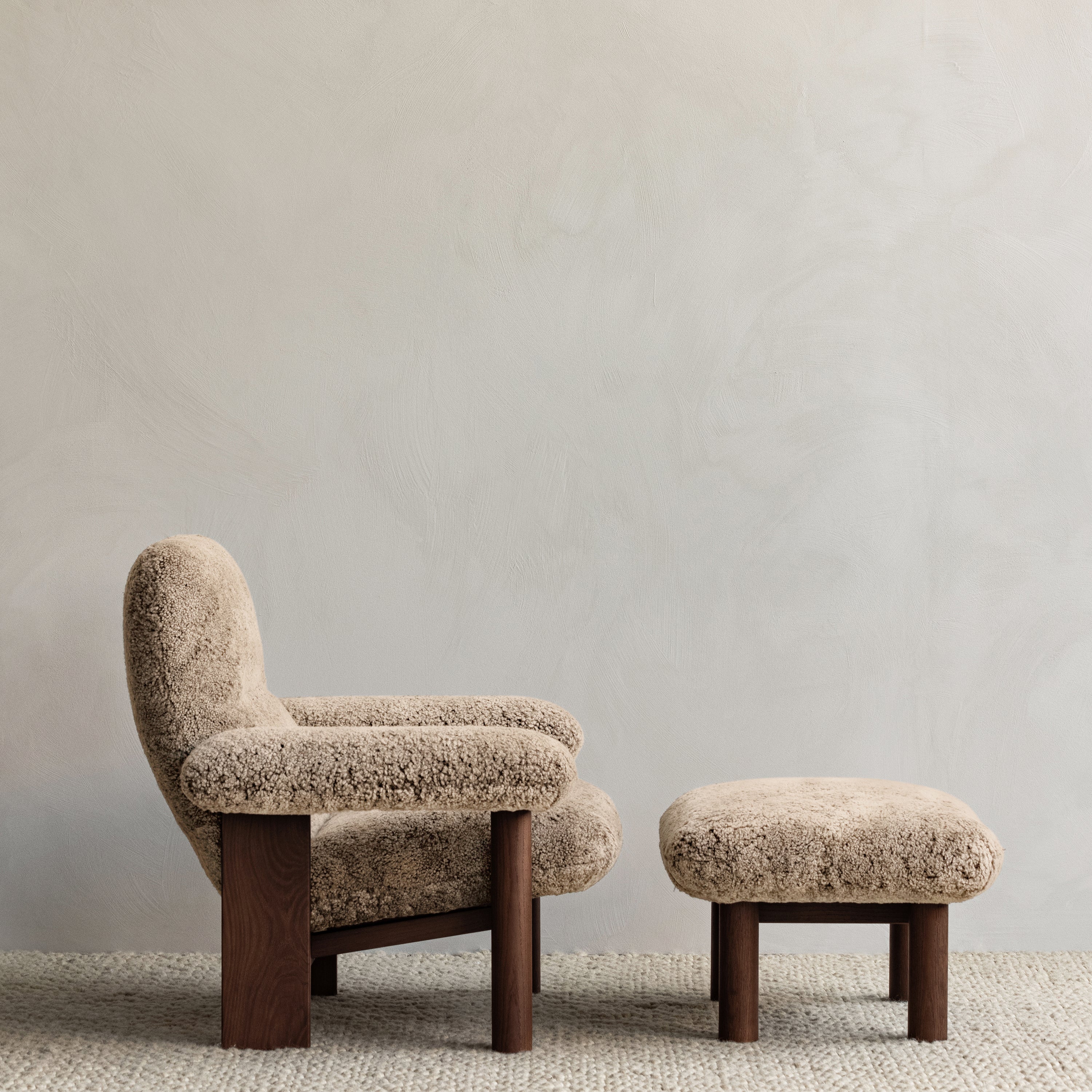 Brasilia Lounge Chair: High Back Upholstered