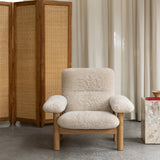 Brasilia Lounge Chair: High Back Upholstered