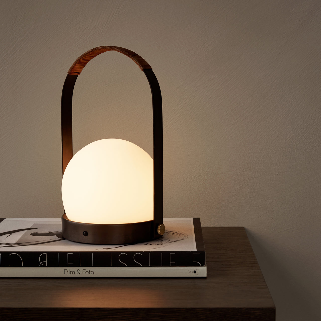 Carrie Portable Table Lamp: Metallic