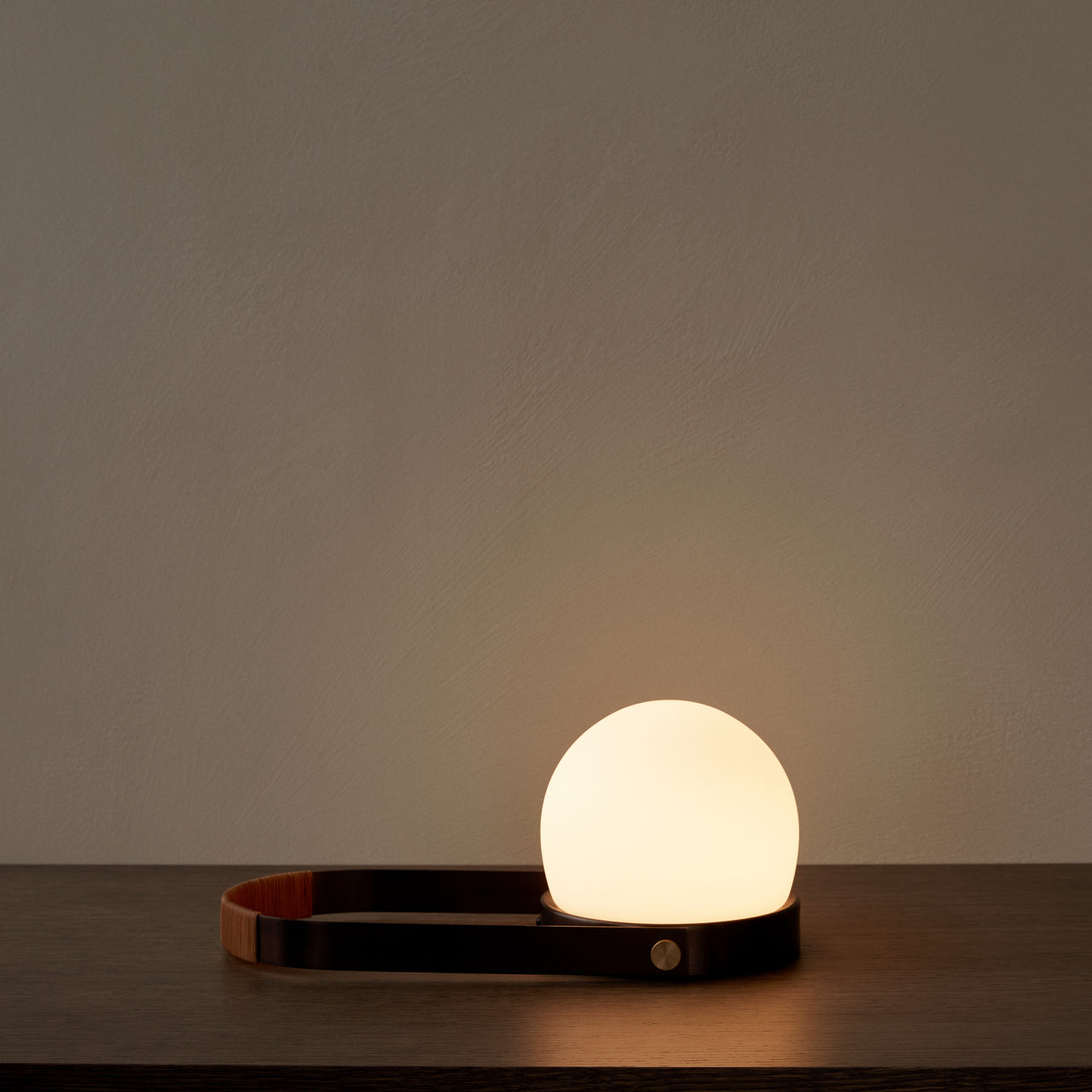 Carrie Portable Table Lamp: Metallic