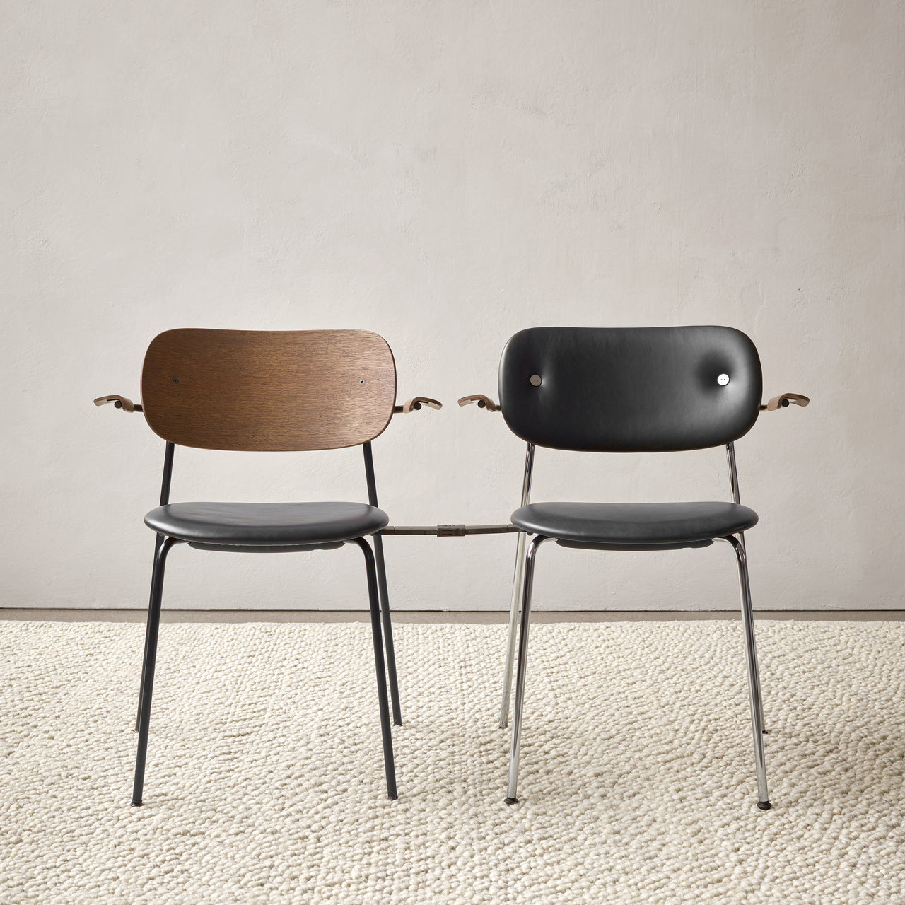 Co Dining Chair with Armrest: Fully Upholstered