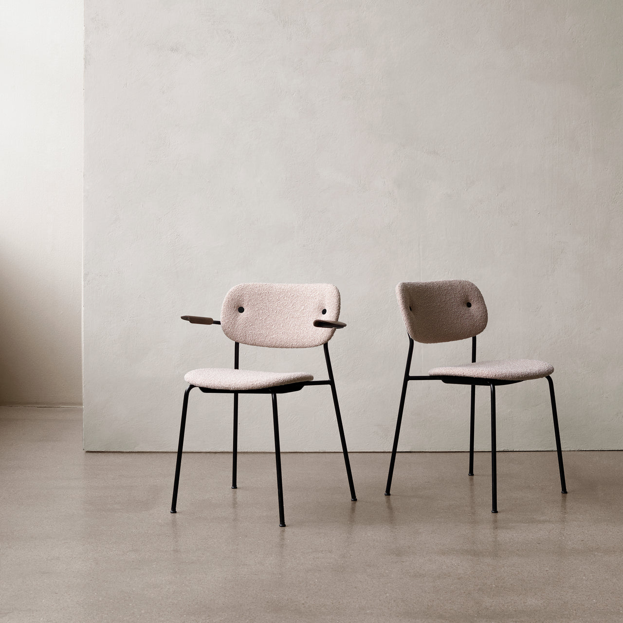 Co Dining Chair with Armrest: Fully Upholstered