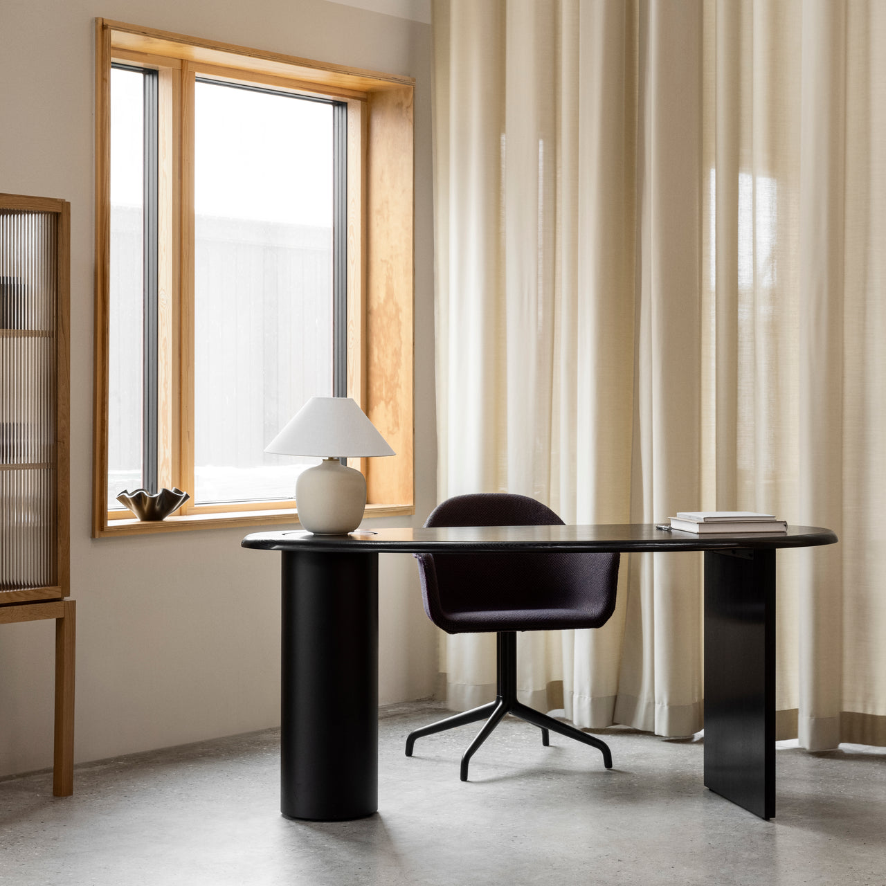 Harbour Dining Chair Star Base with Return: Fully Upholstered