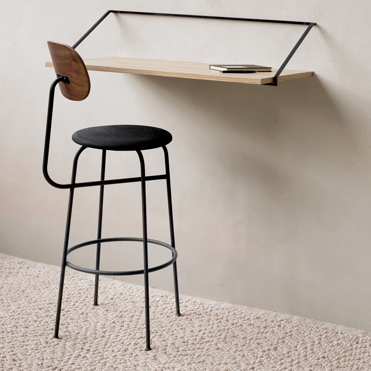 Afteroom Bar + Counter Chair Plus: Seat Upholstered