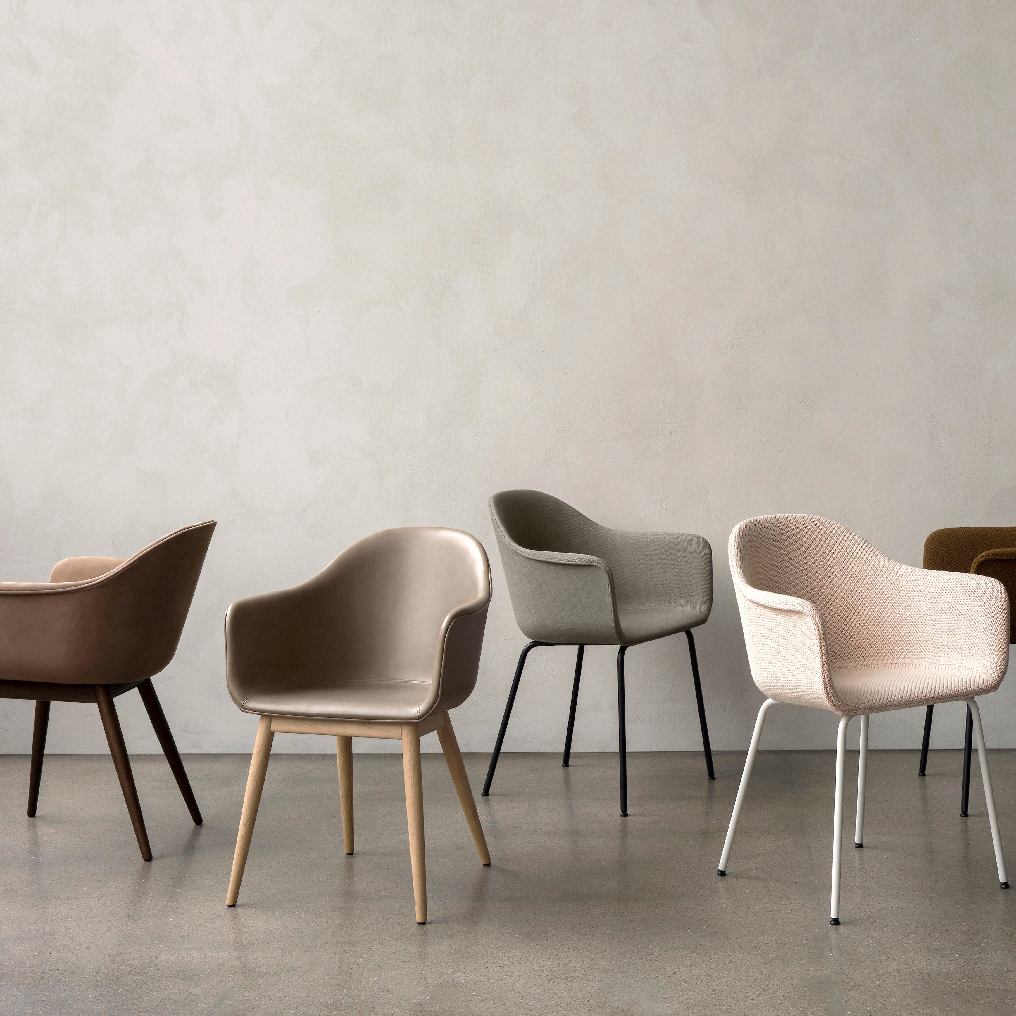 Harbour Dining Chair: Wood Base Upholstered