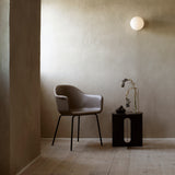 Harbour Dining Chair: Steel Base Upholstered