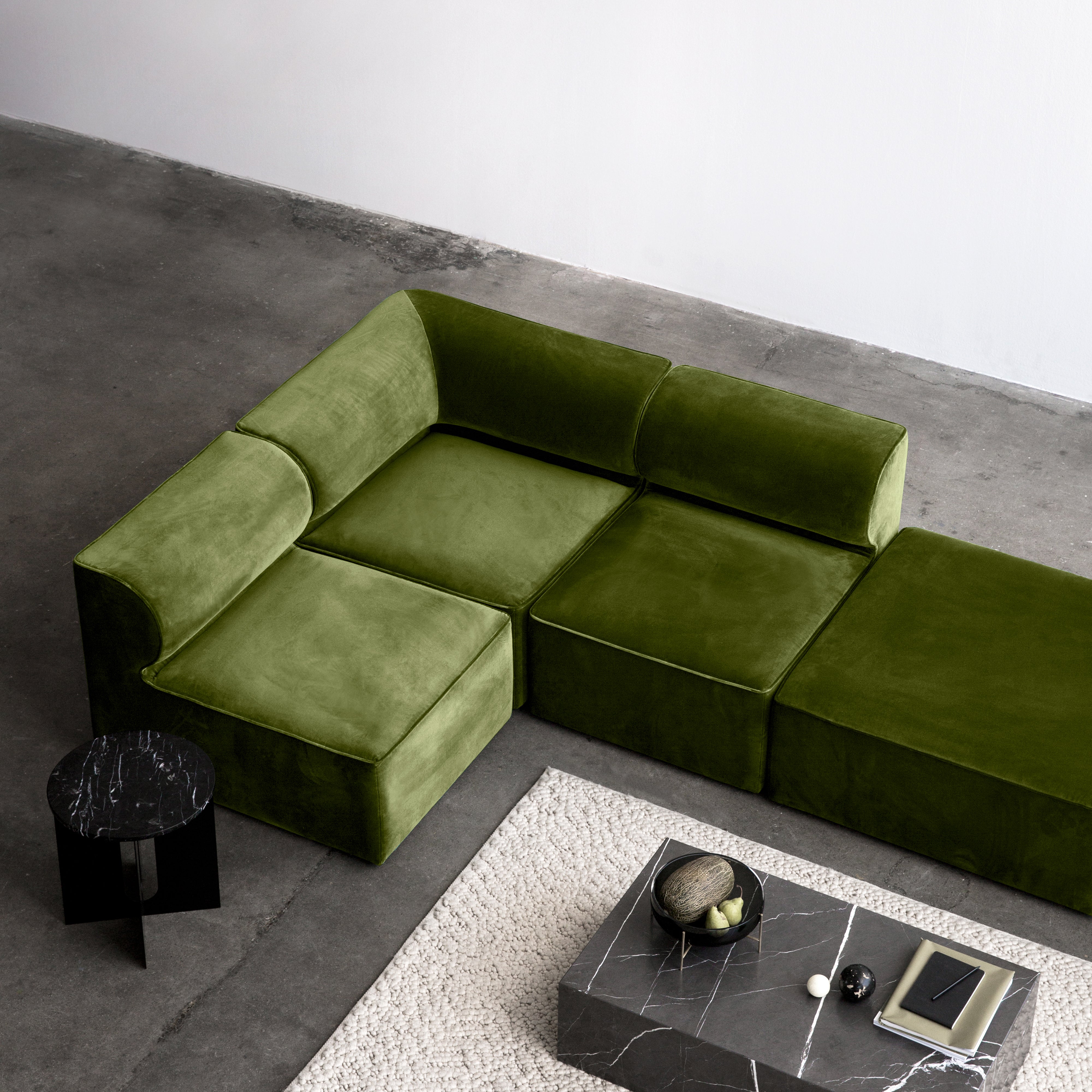 Eave Pouf: Fully Upholstery