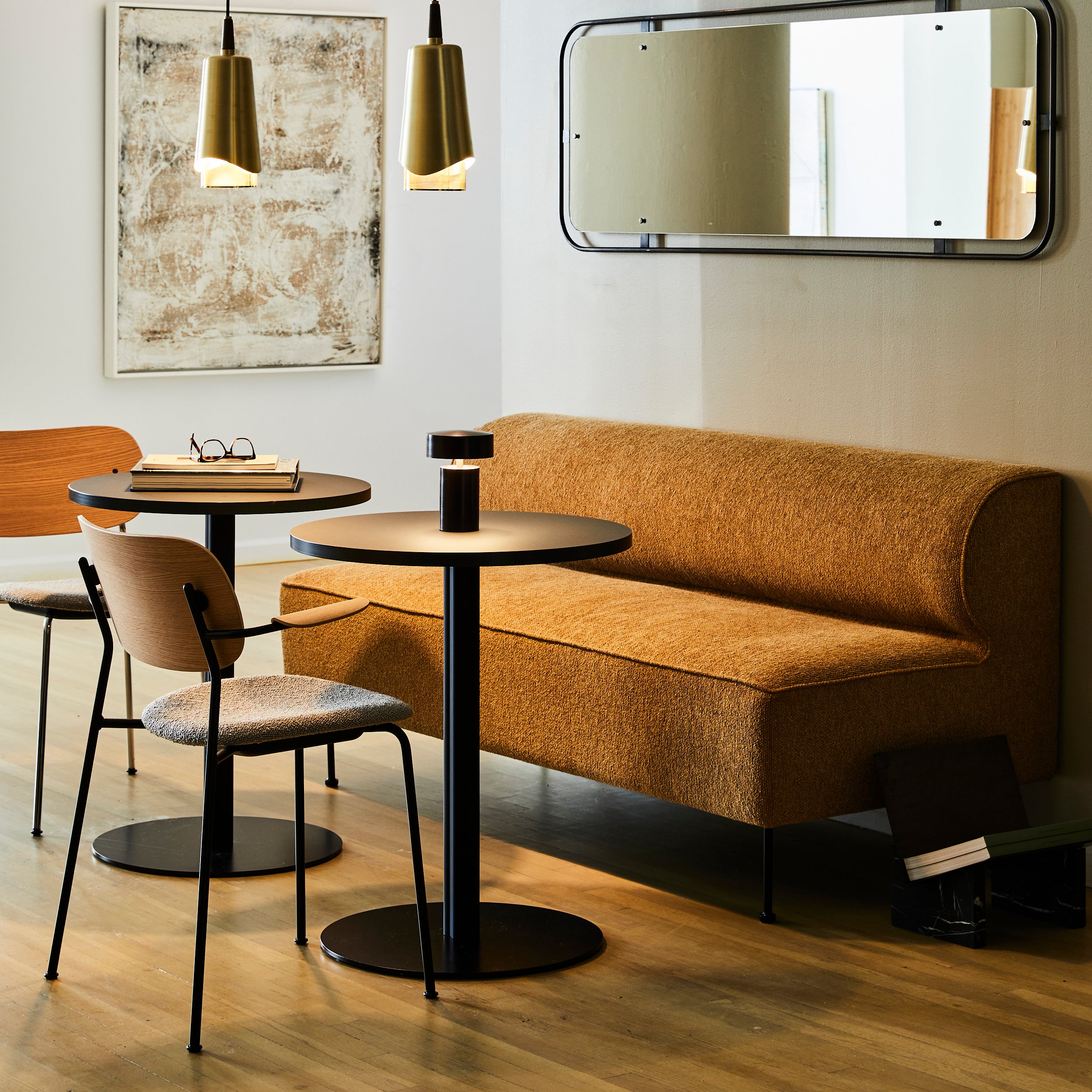 Co Dining Chair with Armrest: Seat Upholstered