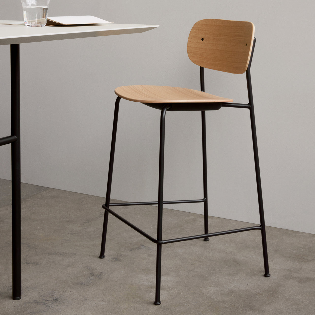 Co Bar + Counter Chair: Wood
