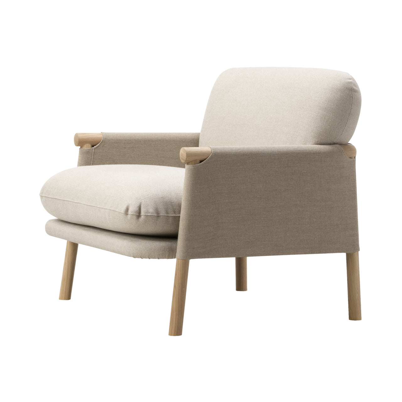 Savannah Chair: Light Oiled Oak + Natural