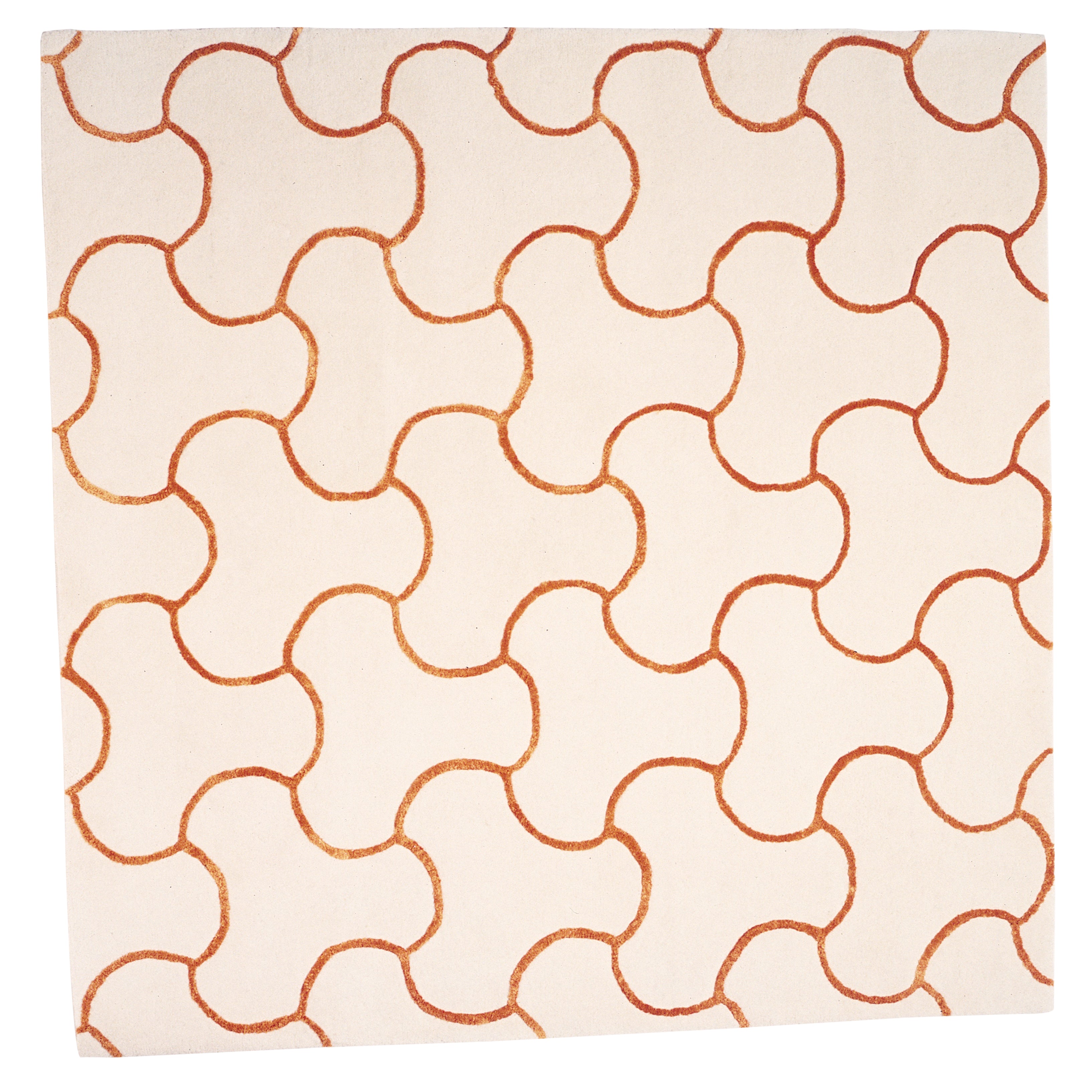 Marc De Luxe Platinum Square Rug: Small