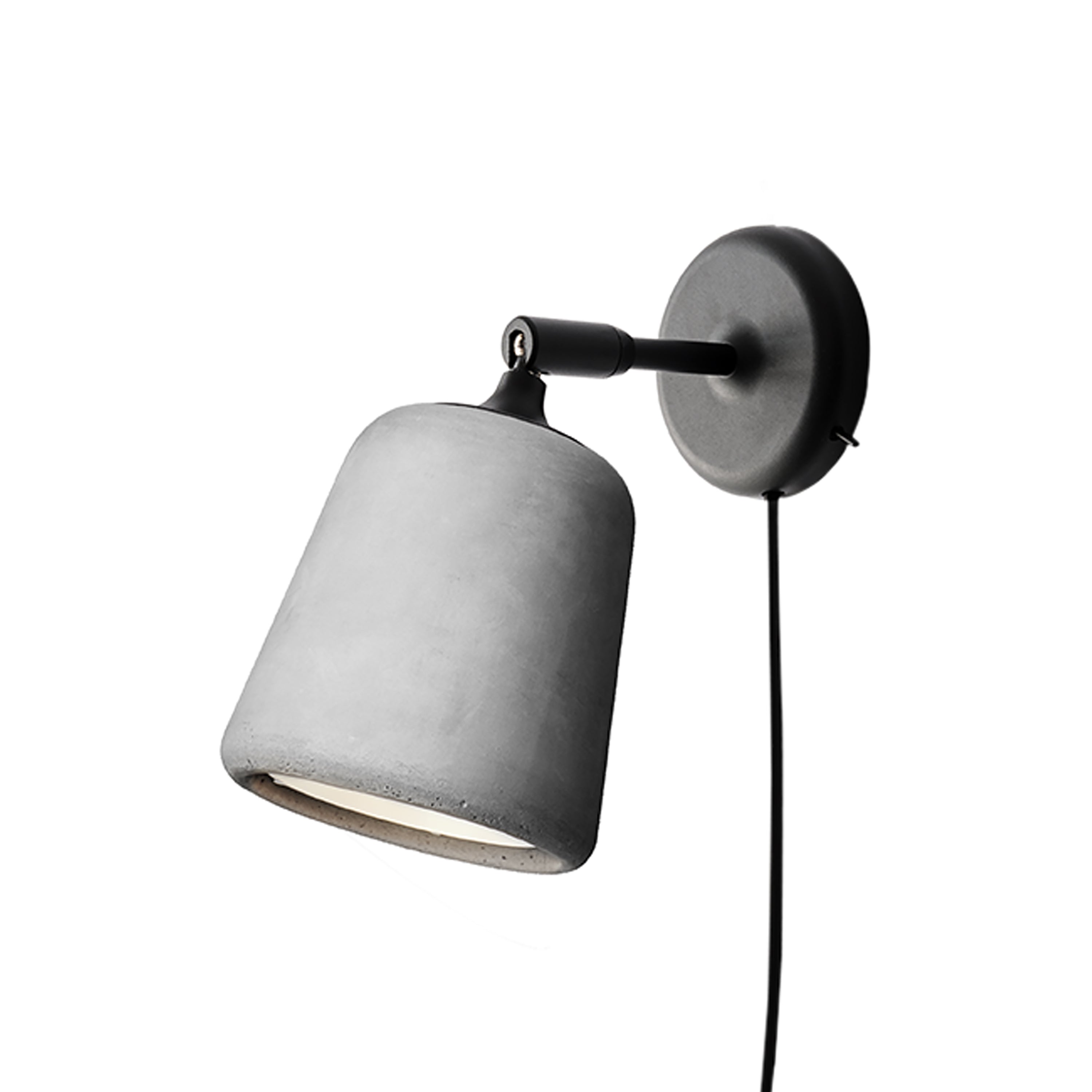 Material Wall Lamp: Light Grey Concrete