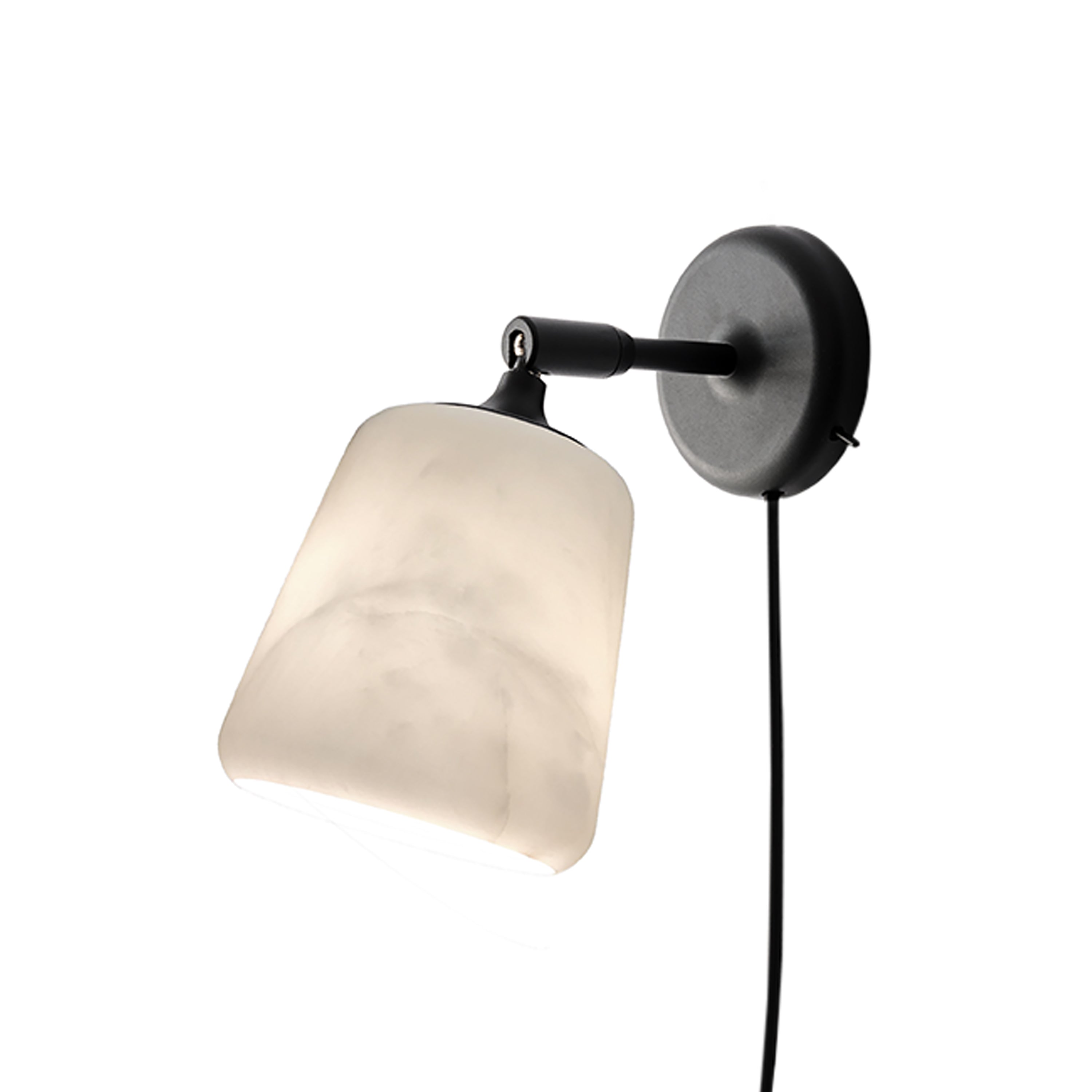 Material Wall Lamp: The Black Sheep (White Marble)