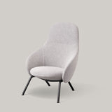 Nebula Lounge Tube Chair: Steel Base