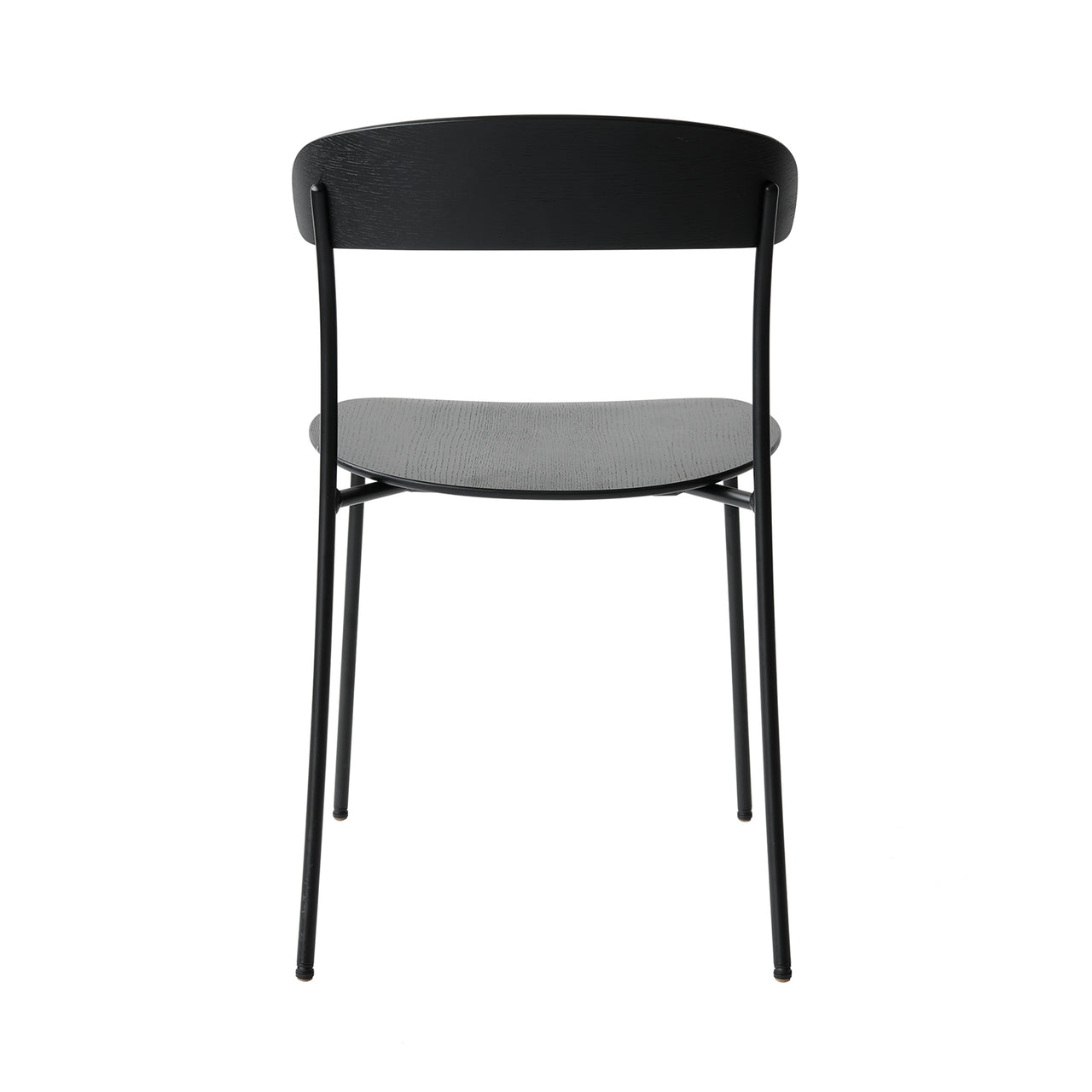 Missing Chair: Black Lacquered Oak + Without Arm