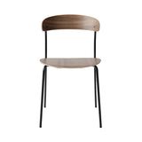 Missing Chair: Lacquered Walnut + Without Arm