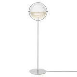 Multi-Lite Floor Lamp: Chrome + White Semi Matt