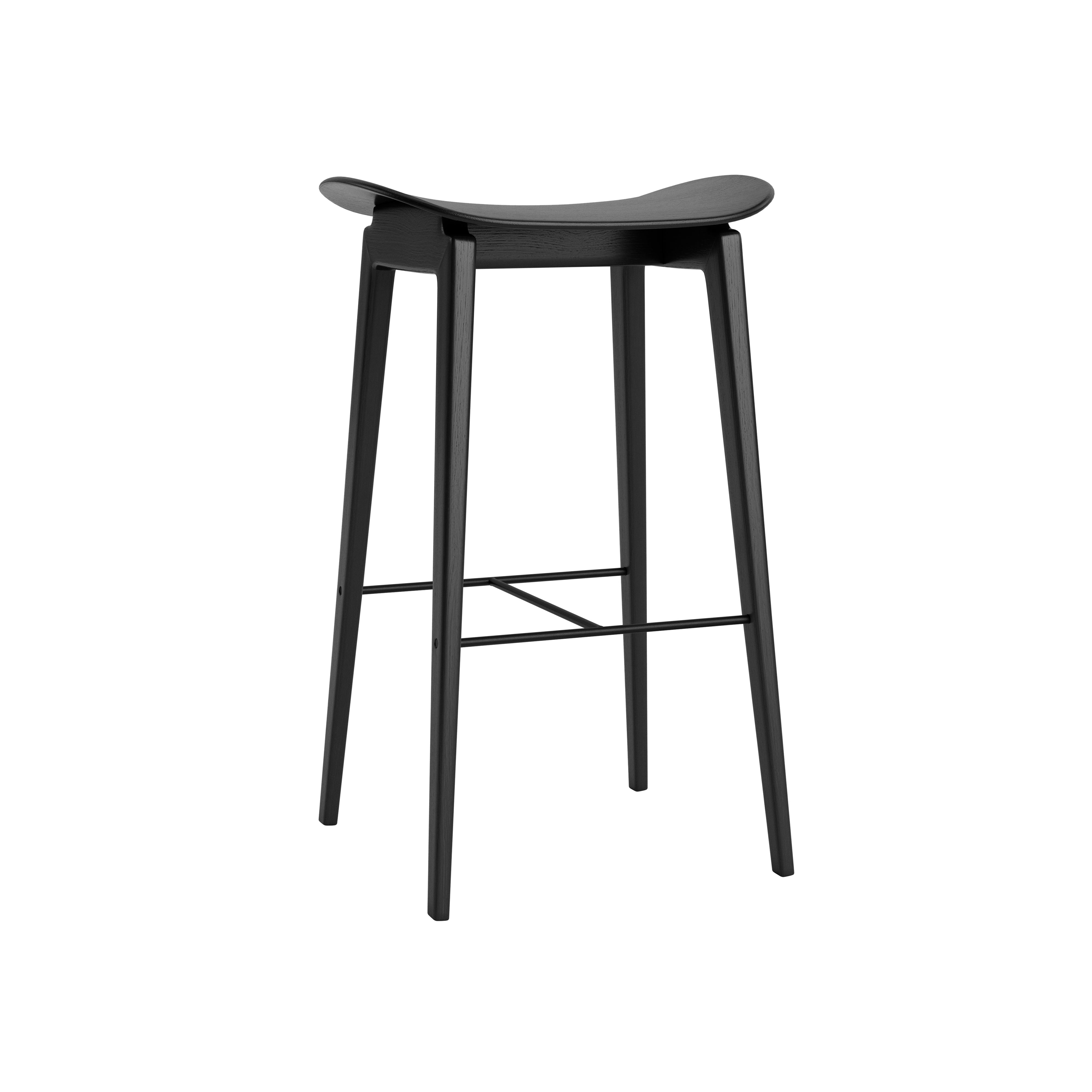 NY11 Bar + Counter Stool: Counter + Black Oak