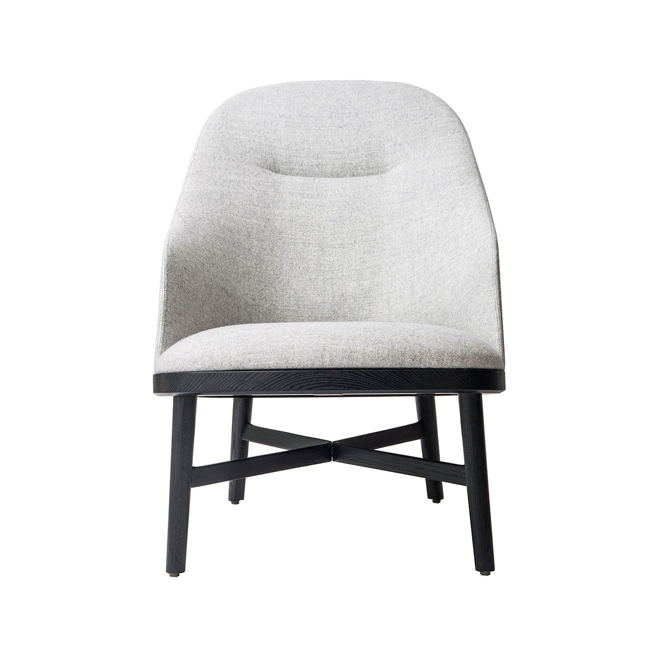 Bund Lounge Chair: Black Oak