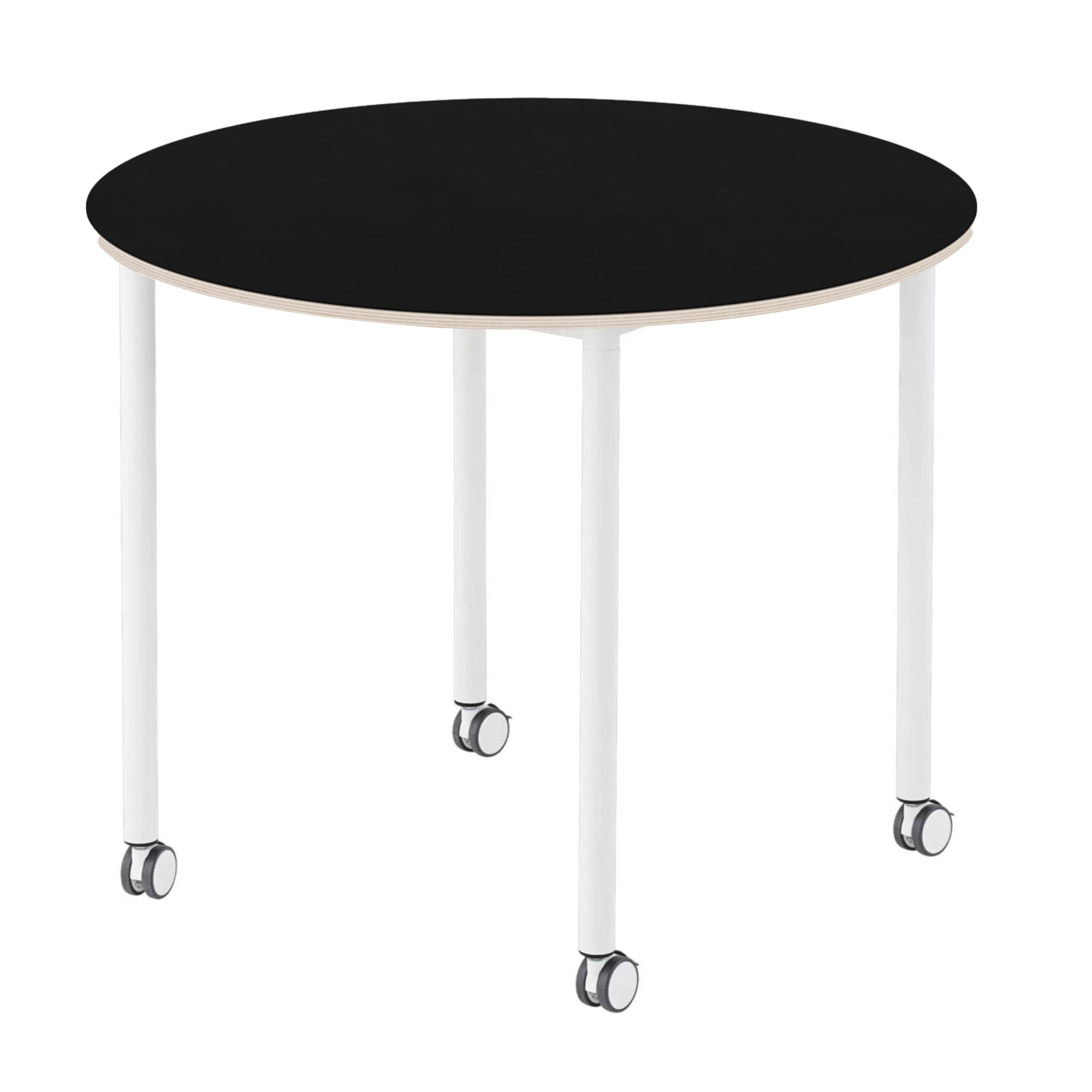 Base Table with Castors: Round + Large - 50.4