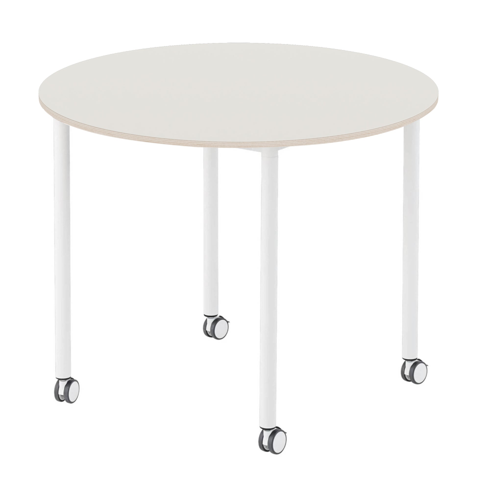 Base Table with Castors: Round + Large - 50.4