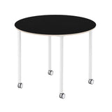 Base Table with Castors: Round + Medium - 43.3