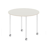 Base Table with Castors: Round + Small - 35.4