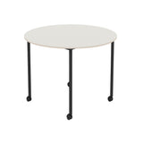 Base Table with Castors: Round + Small - 35.4