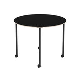 Base Table with Castors: Round + Small - 35.4