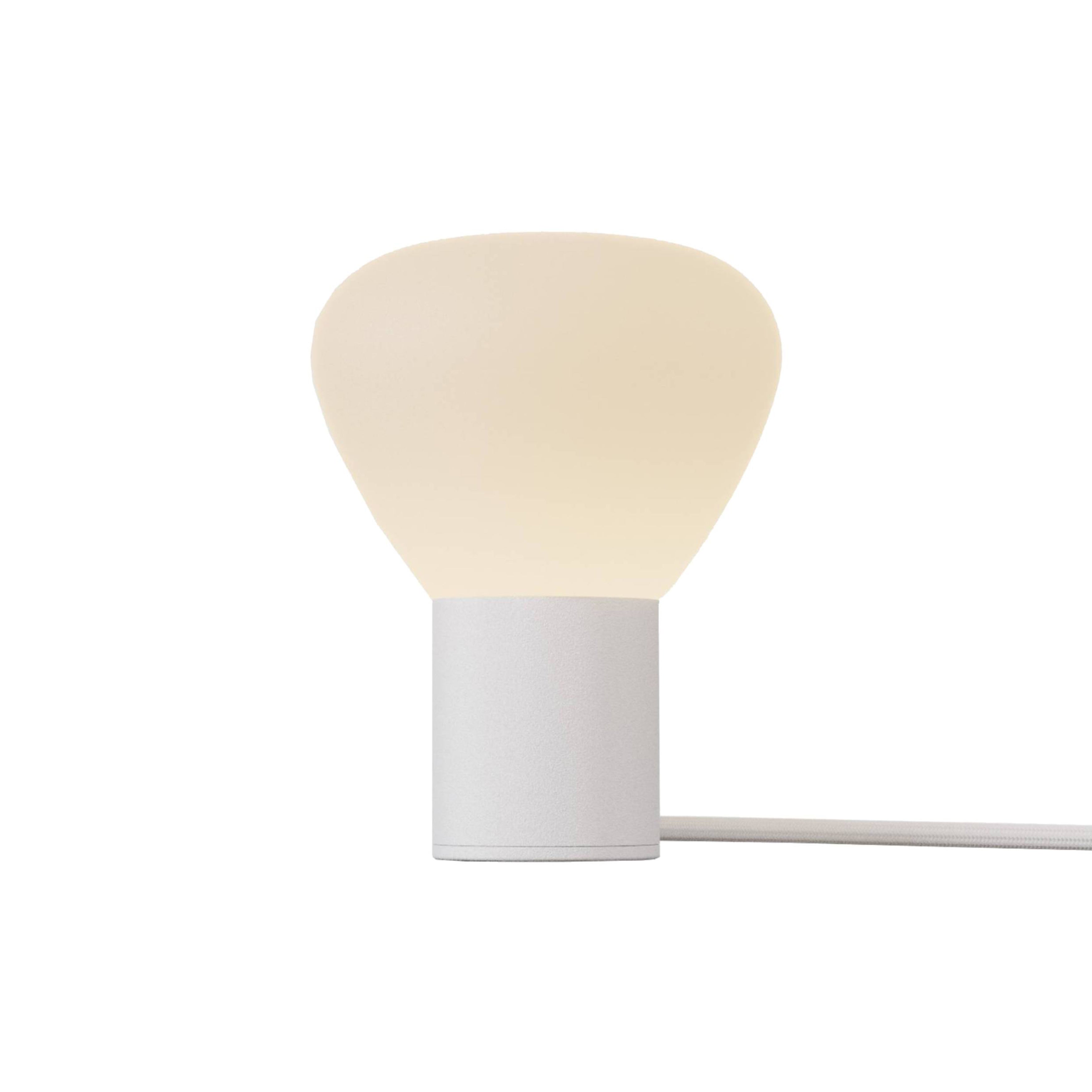 Parc 01 Table Lamp: Handswitch +  White + White